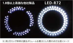 LED-R72 点灯比較